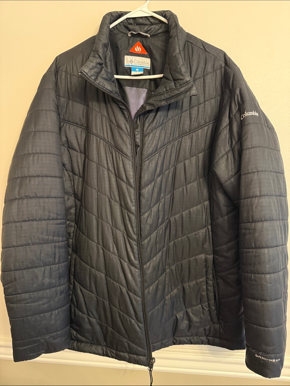 Columbia Men's Black Quilted Omni-Heat Puffer Jacket